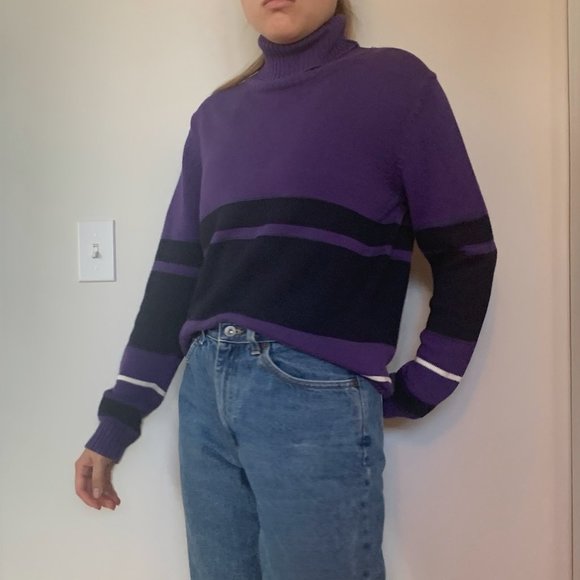 RETRO STRIPED TURTLENECK - Picture 3 of 3